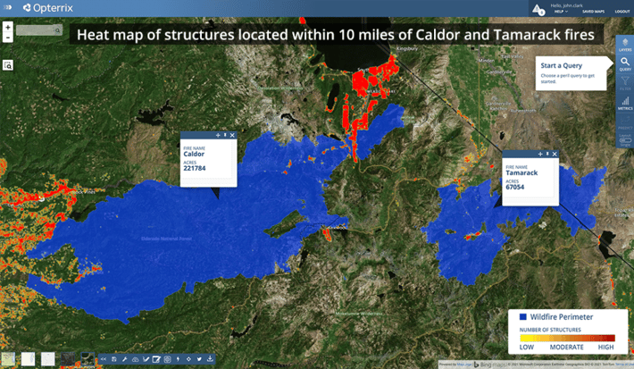 Caldor-Tamarack-Fires-Structures-10mile-Buffer