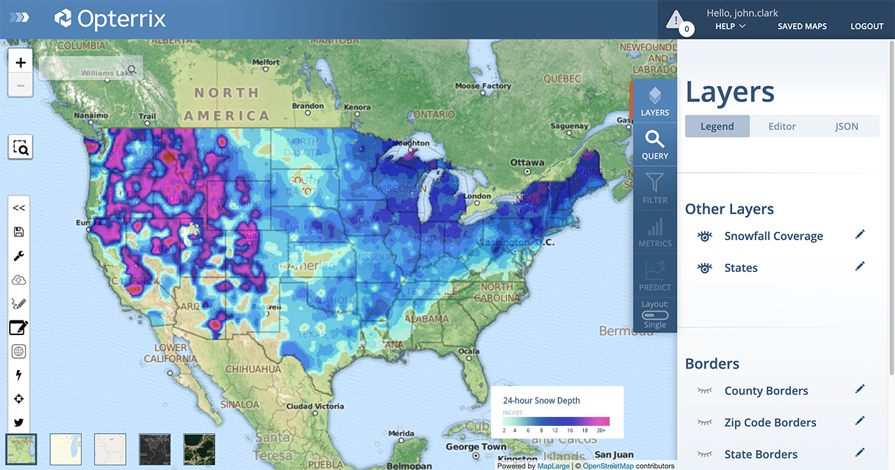 Over 70 Percent of US Covered in Snow