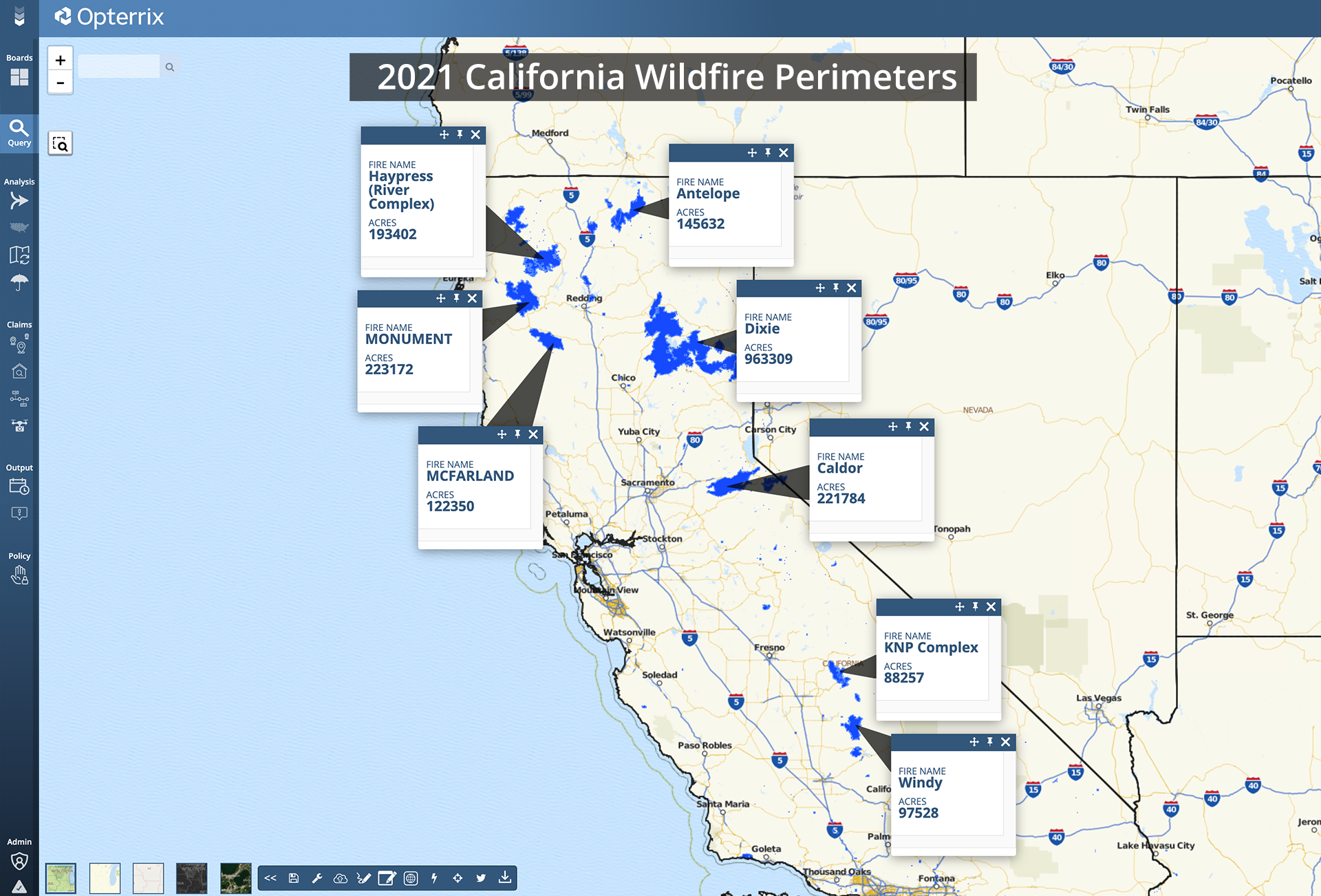 GIS Day – A Geospatial Analysis of 2021 California Wildfires