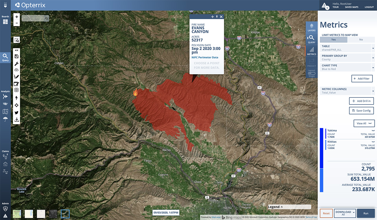 Evans Canyon Fire Forces Evacuations