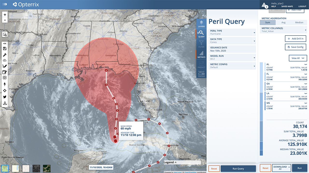 Tropical Storm Eta Continues to Linger in the Gulf of Mexico