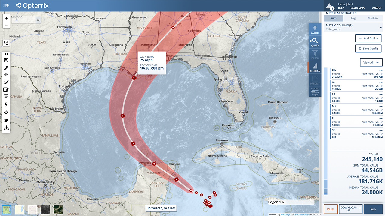 Zeta Forecast to Make Landfall Wednesday Night