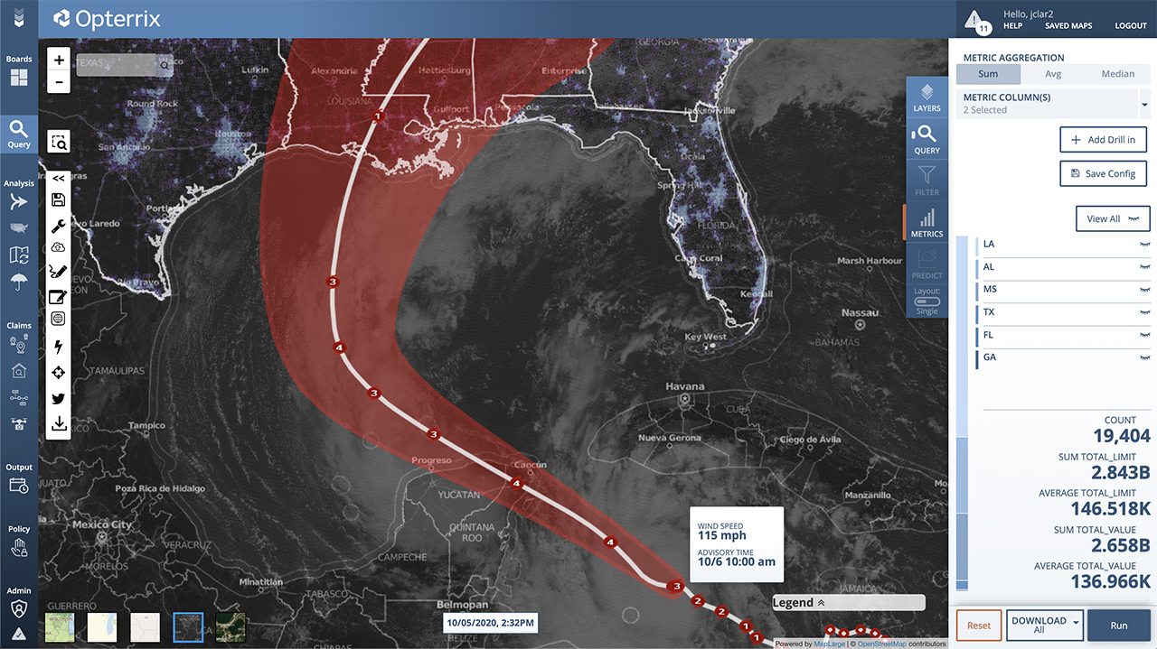 Hurricane Delta Strengthens to Category 3 Hurricane